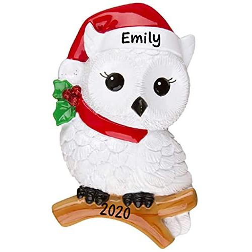 Snowy Owl Personalized Ornament