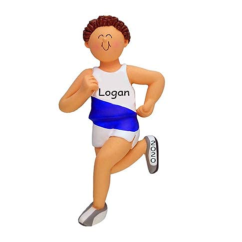 Track Runner Ornament (Male Runner)