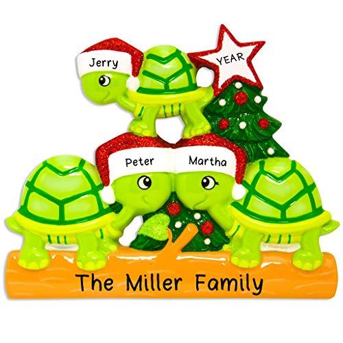 Turtle Family Ornament (Family of 3) Default Title
