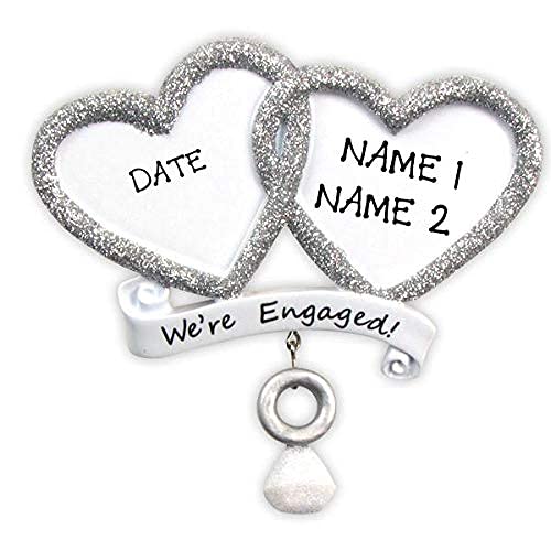We`re Engaged Ornament (Engaged Heart) Default Title