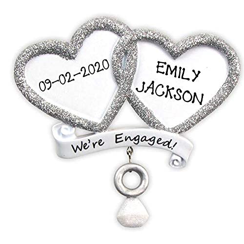 We`re Engaged Ornament (Engaged Heart)