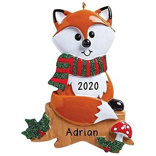 Zoo Animals Personalized Ornament (Fox)