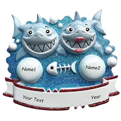 Shark Family Personalized Ornament (Family of 2) Default Title