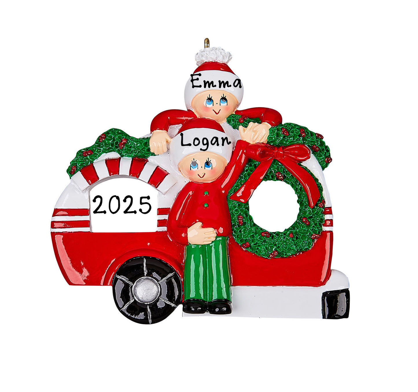 Happy Couple Personalized Ornament (RV Couple)