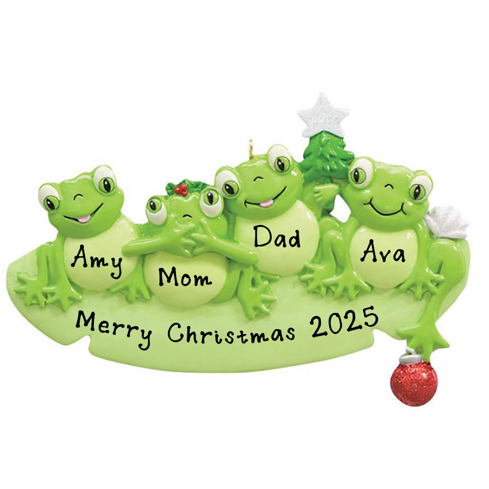 Frog Pad Ornament (Family of 4)
