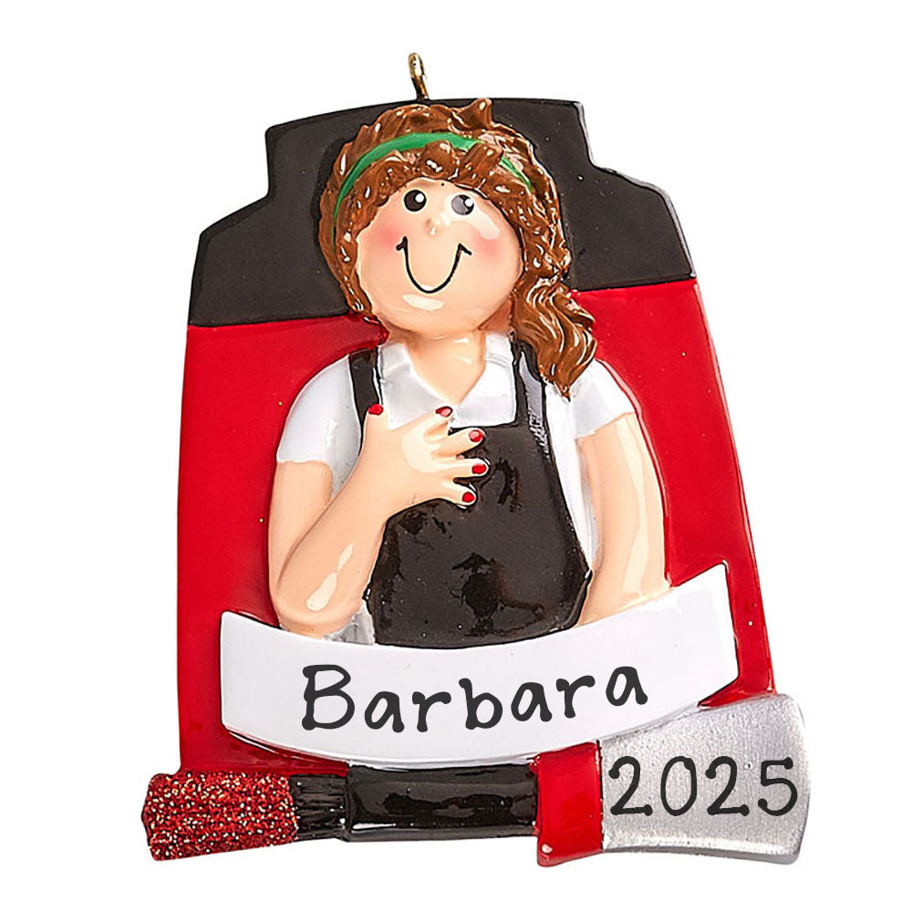 Manicurist Personalized Ornament (Manicurist Girl)