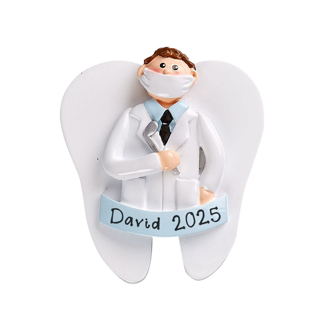 Dentist Man Personalized Ornament (Dentist Man)