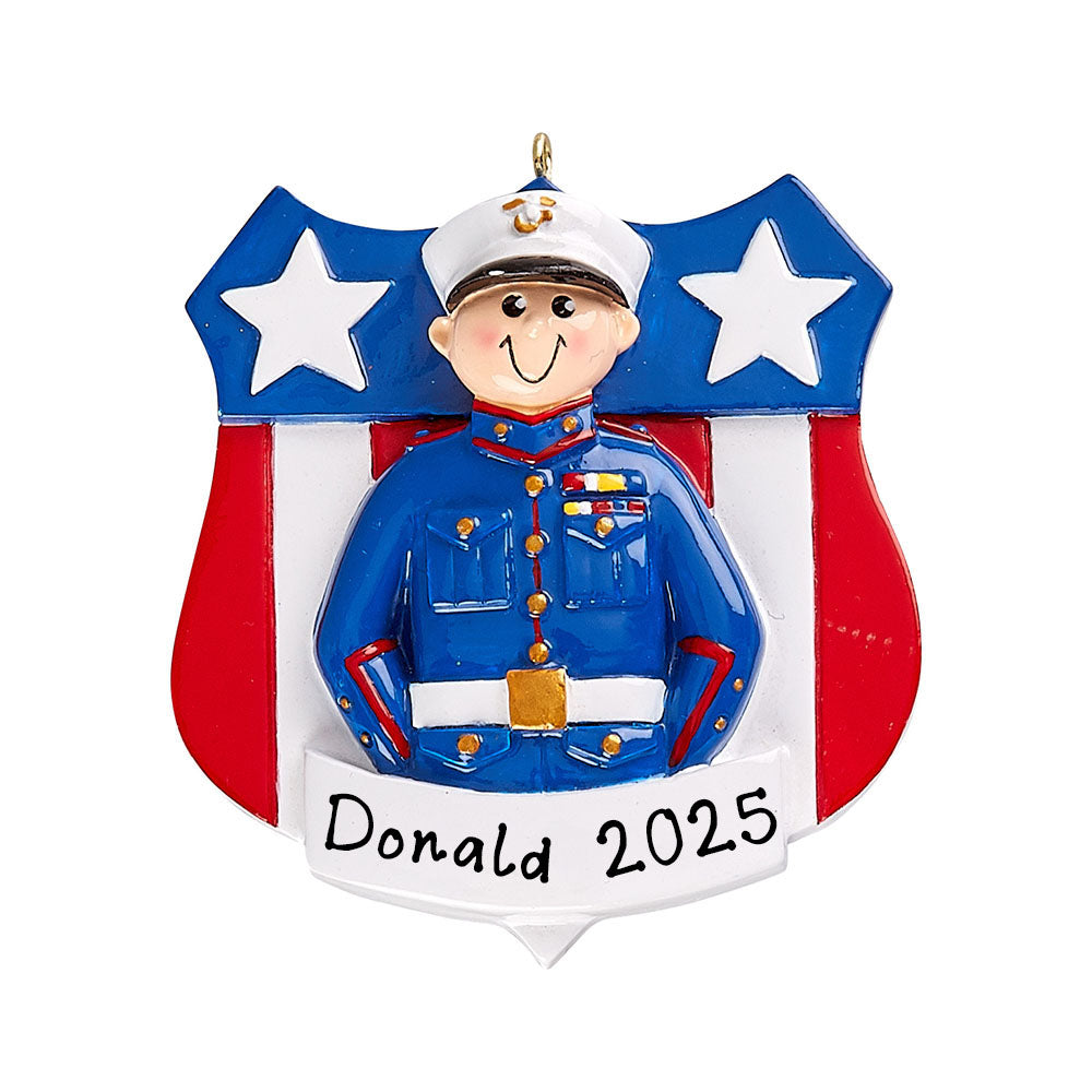 Marine Personalized Ornament (Marine Badge)