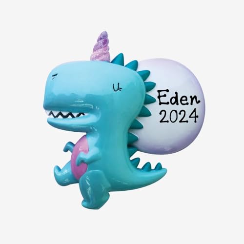 T-REX Dinosaur Personalized Ornament (Dino Unicorn)