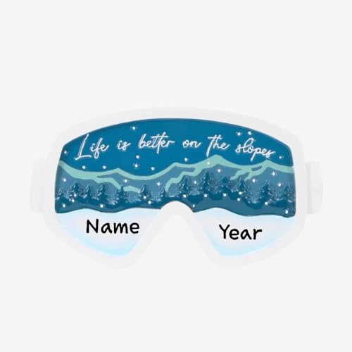 Ski Googles Personalized Ornament