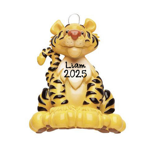 Zoo Animals Personalized Ornament (Tiger)