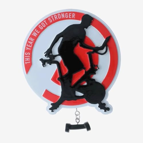 Spinning Class Man Personalized Ornament (Red-Man)