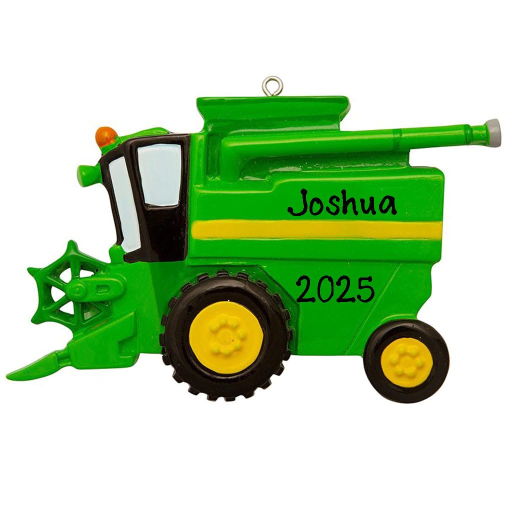 Farm Equipment Personalized Christmas Tree Ornament 2025 | Christmas Decoration Ornament | Custom Writing Names