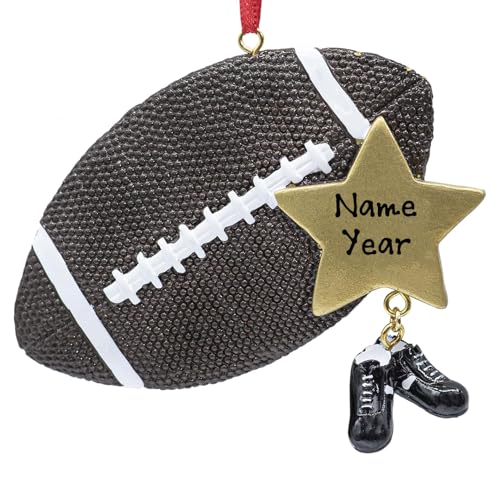 Football Player Personalized Ornament (Football Star)