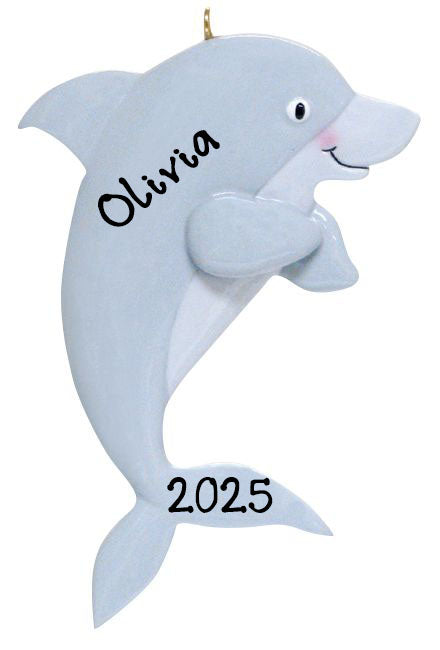 Zoo Animals Personalized Ornament (Dolphin)