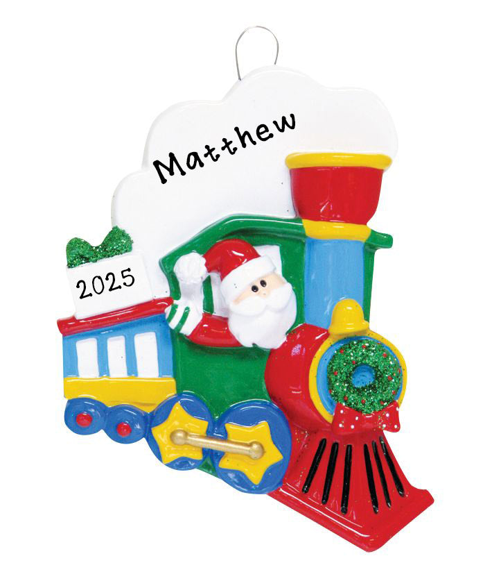 Santa Train Ornament