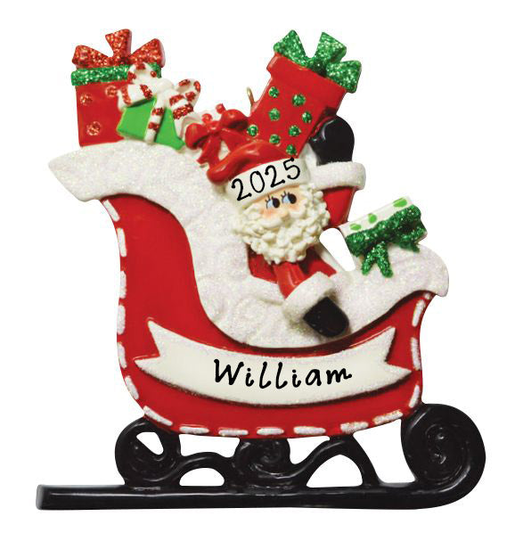 Santa's Gift Sleigh Ornament