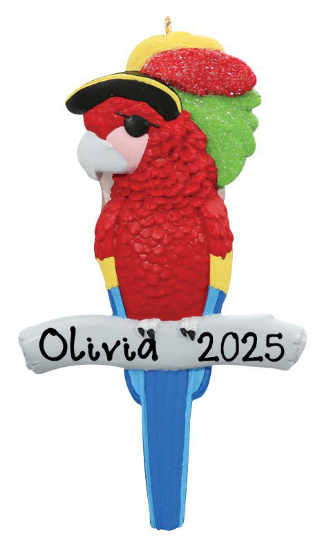 Zoo Animals Personalized Ornament (Parrot)