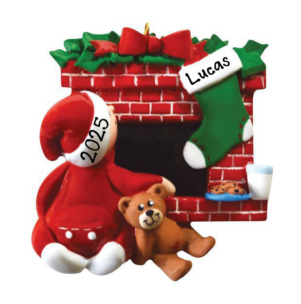 Waiting for Santa Ornament
