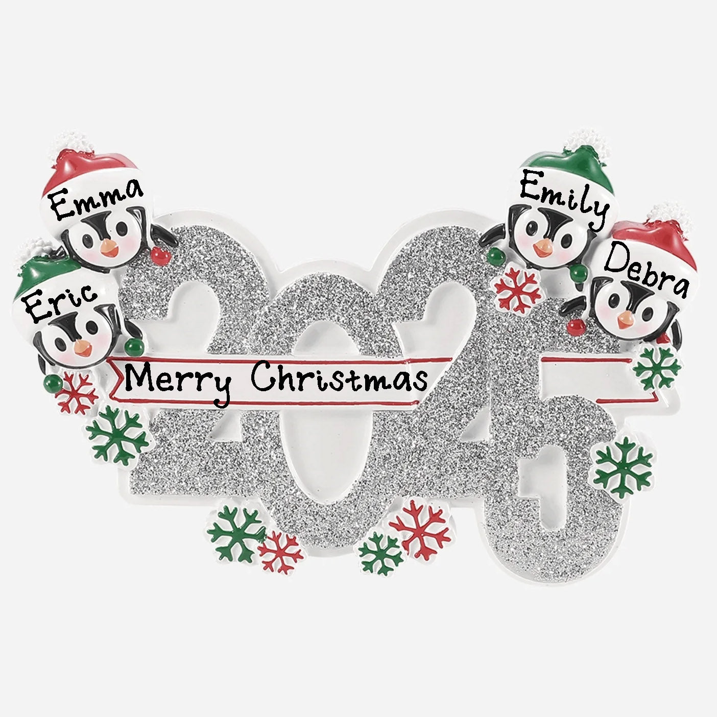 Personalized Family Christmas Ornament (Family of 4)