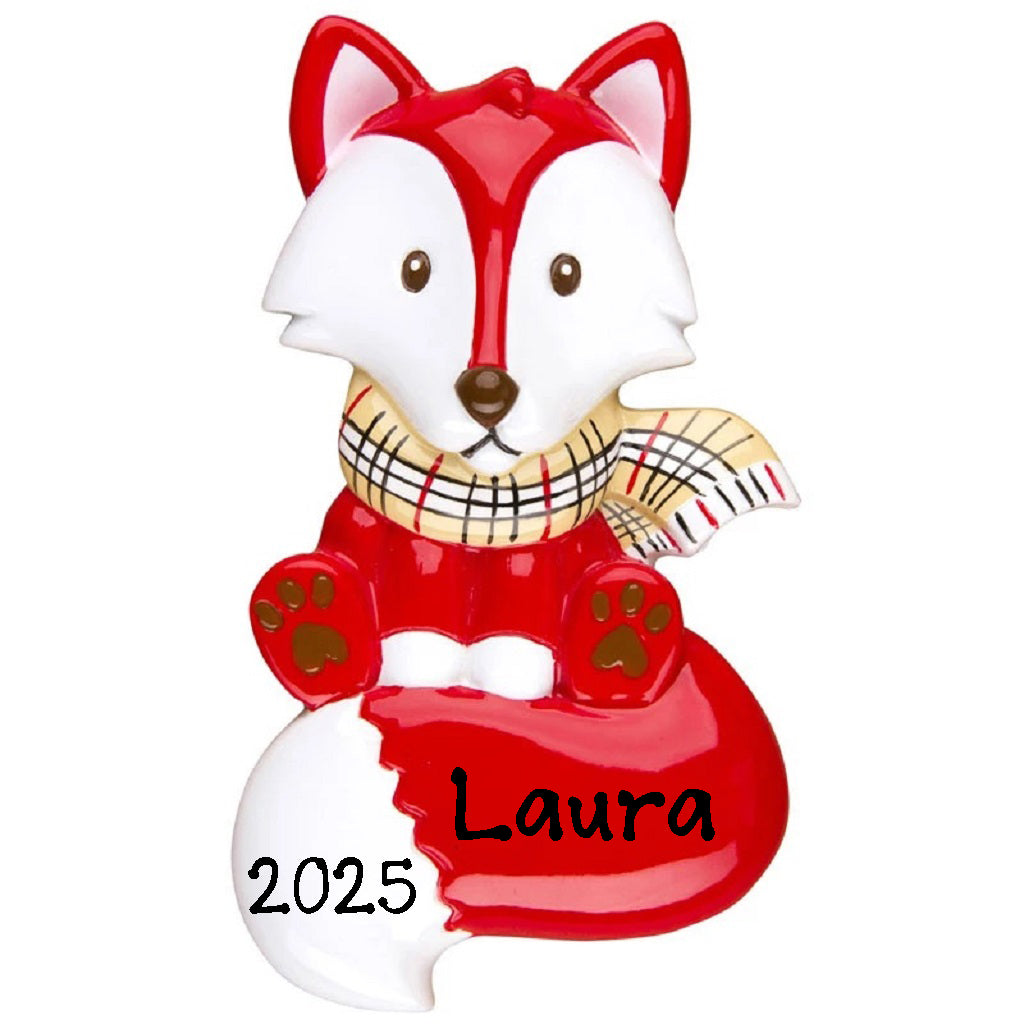 Red Fox Personalized Ornament