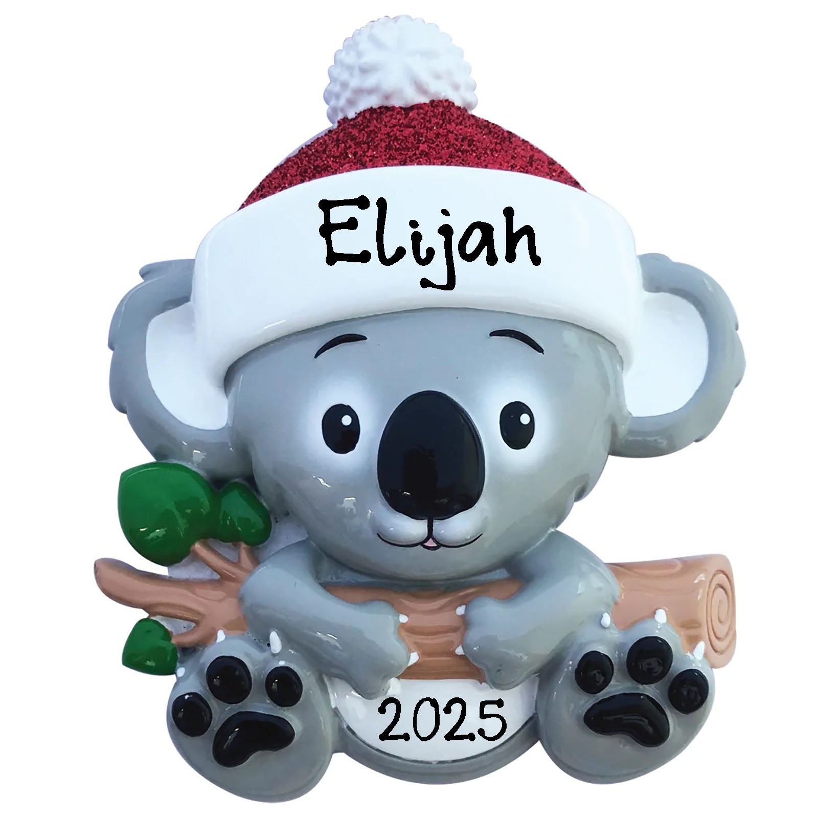 Personalized Koala Joeys Pap Christmas Ornament