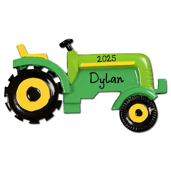 Green Tractor Ornament
