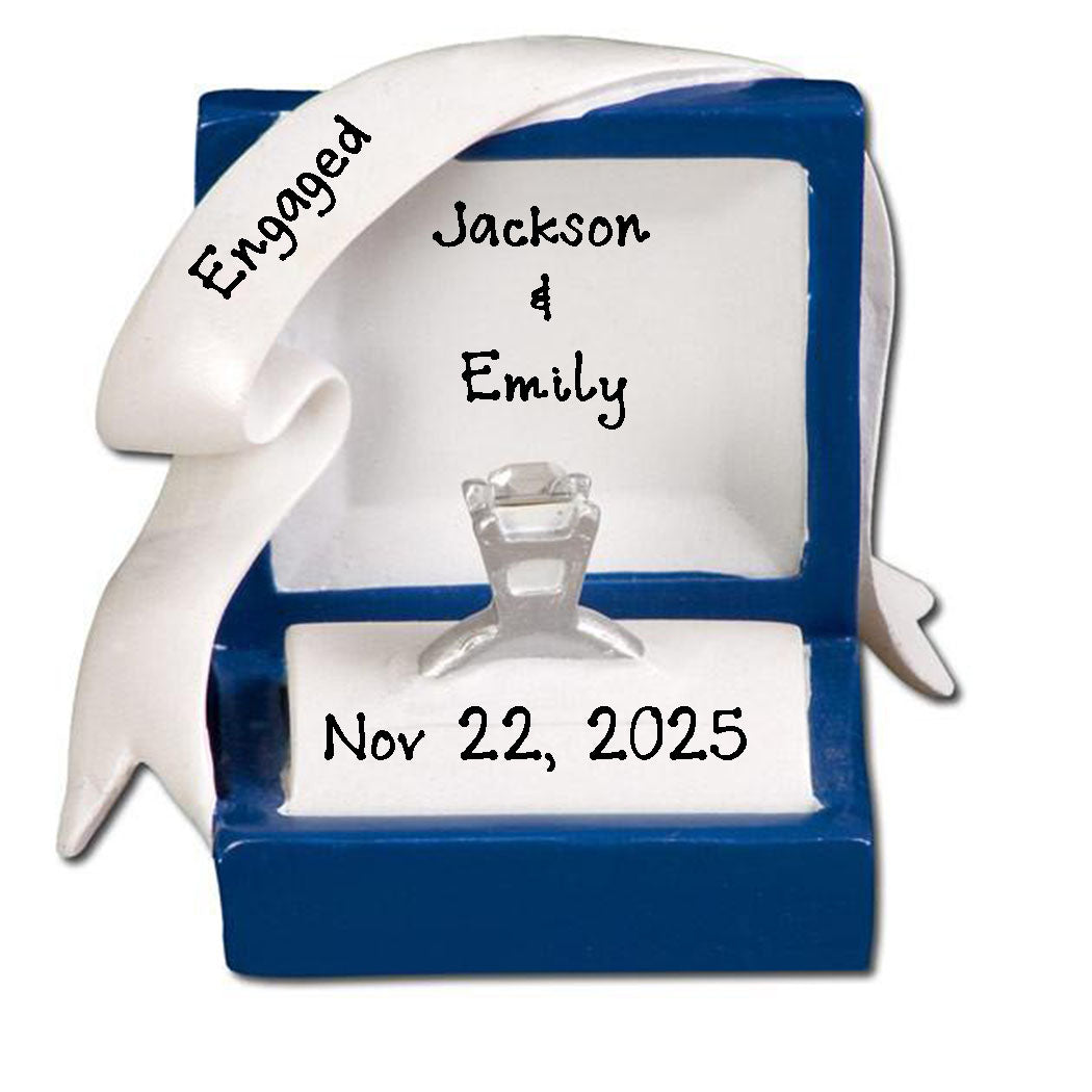 Personalized Engagement Ring Ornament
