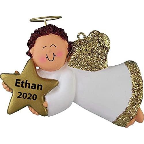 Angel with Star Ornament (Male Brown) Default Title