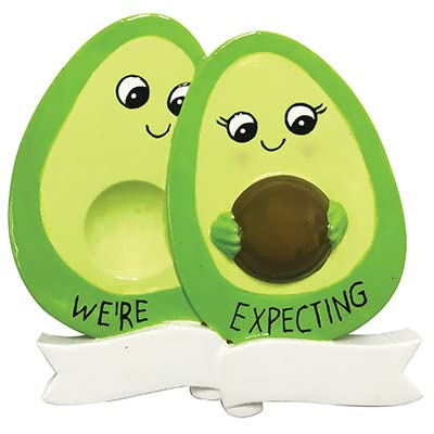 Avocado Couple Personalized Christmas Ornament