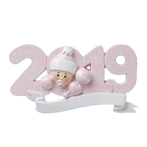 Baby Girl Personalized Ornament (Pink)