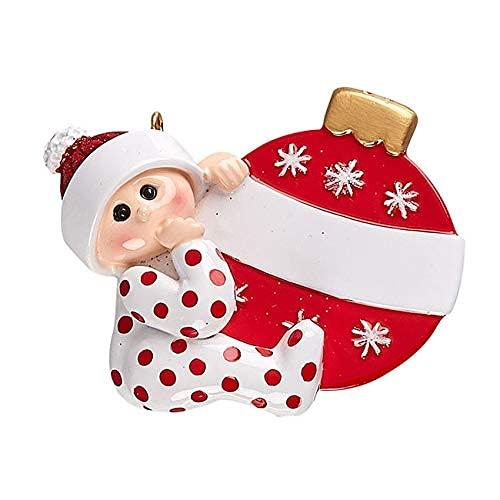 Baby's 1st Christmas Personalized Ornament (Red Ball)