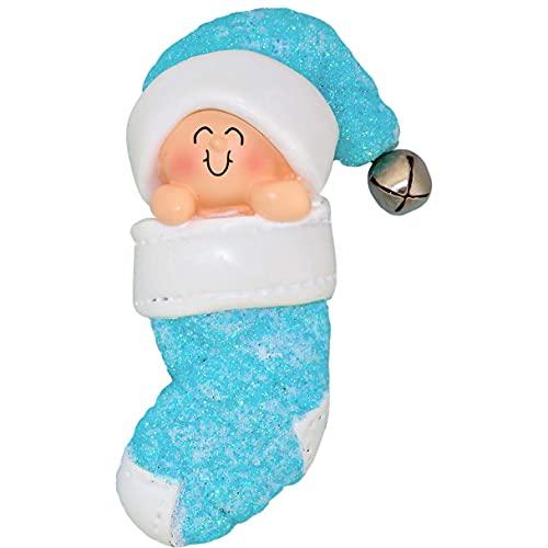 Baby's First Christmas Ornament (Baby Blue)