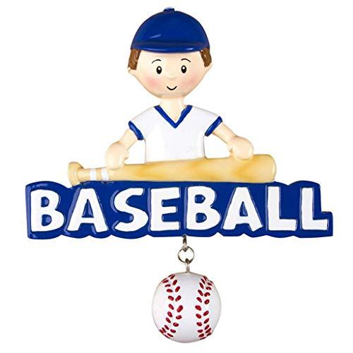 Baseball Boy Personalized Ornament