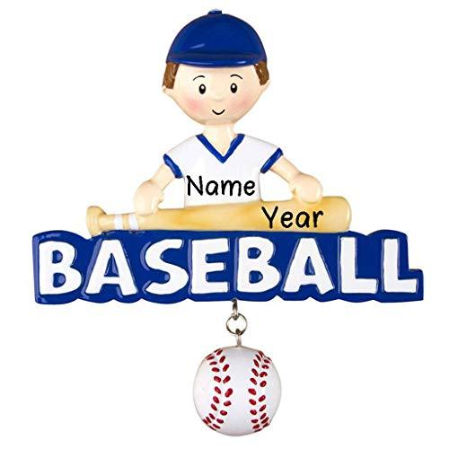 Baseball Boy Personalized Ornament