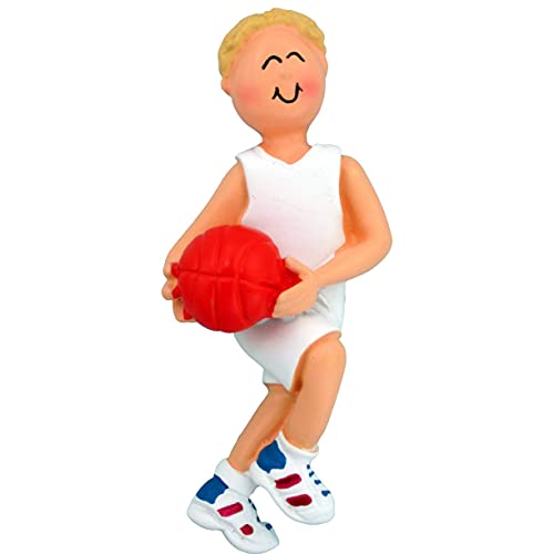 Basketball Personalized Ornament (Male Blonde) Default Title