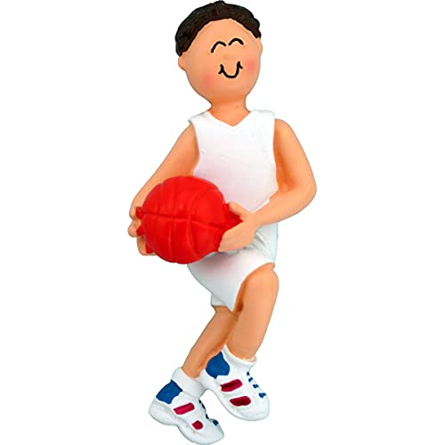 Basketball Personalized Ornament (Male Brown) Default Title