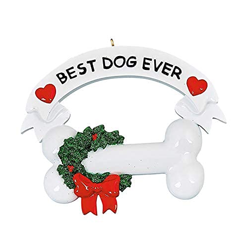 Best Dog Ever Personalized Ornament for Pets Default Title
