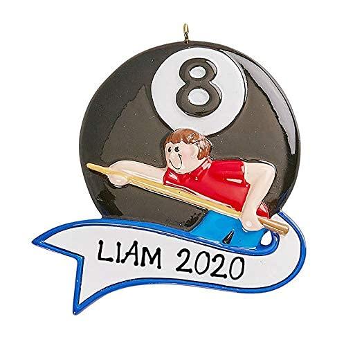 Billiard Pool Game Player Personalized Ornament (Billiard Player) Default Title