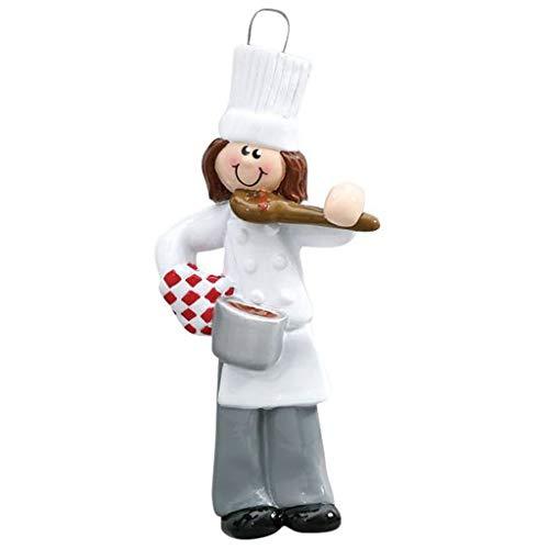 Chef Woman Personalized Ornament
