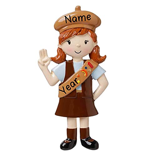 Child - Girls Club - Brown Uniform Personalized Ornament Default Title