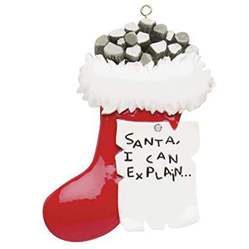 Coal Stocking Ornament