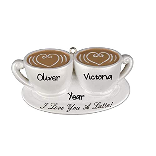 Couple Coffee Christmas Personalized Ornament