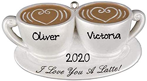 Couple Coffee Christmas Personalized Ornament