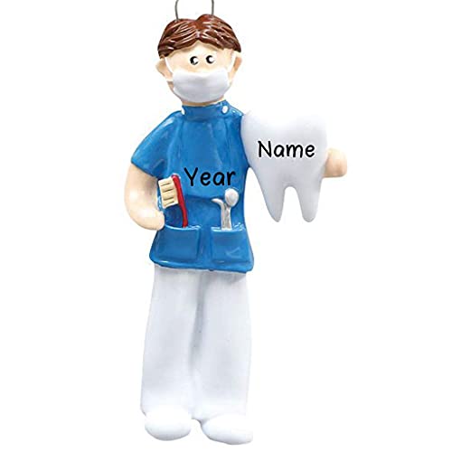 Dentist Man Personalized Ornament