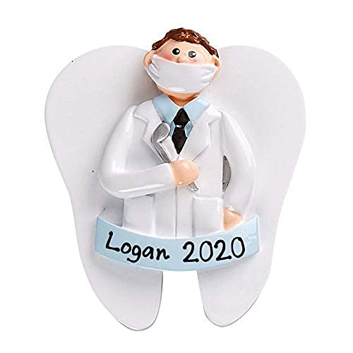 Dentist Man Personalized Ornament (Dentist Man)
