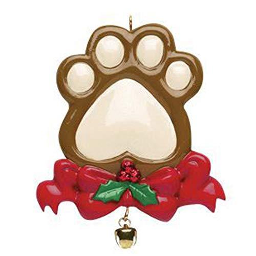 Dog Paw Personalized Ornament
