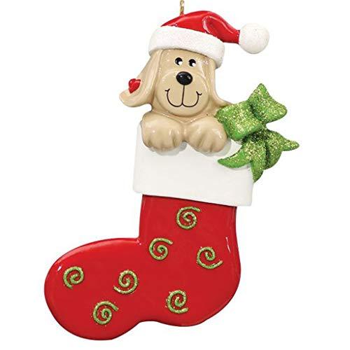 Dog Stocking Personalized Ornament
