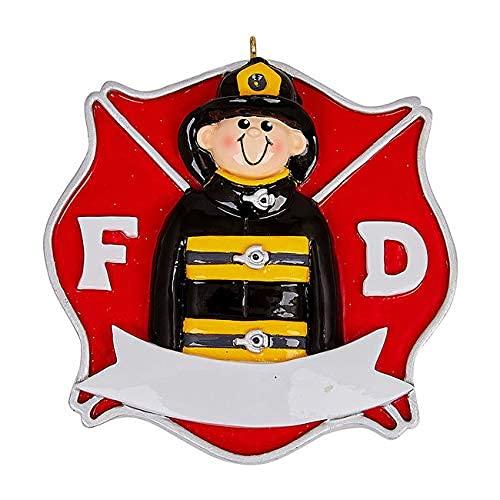 Firefighter Personalized Ornament (Firefighter Man)