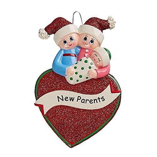 First Christmas as Parents Ornament - (New Parents Heart)